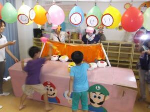 笑顔いっぱい つしま幼稚園 夕涼み会 岡山市の私立幼稚園 つしま幼稚園