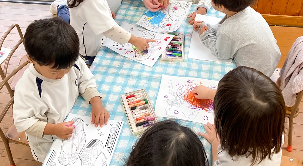 つしま幼稚園 2歳児クラスあんず組 預かり保育